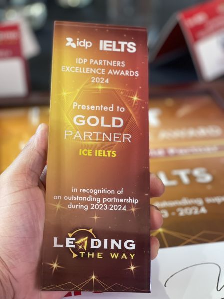 ICE IELTS tiếp tục được vinh danh “Gold Partner” tại IDP Partners Excellence Awards 2024